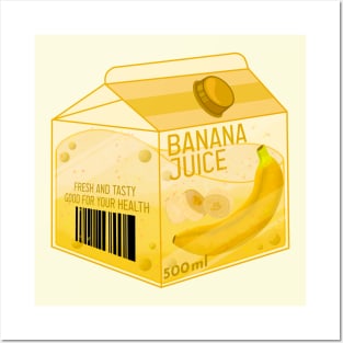 Fresh Banana Juice Posters and Art